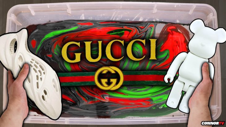 HYDRO Dipping Yeezys – GUCCI Custom Shoes (Satisfying)