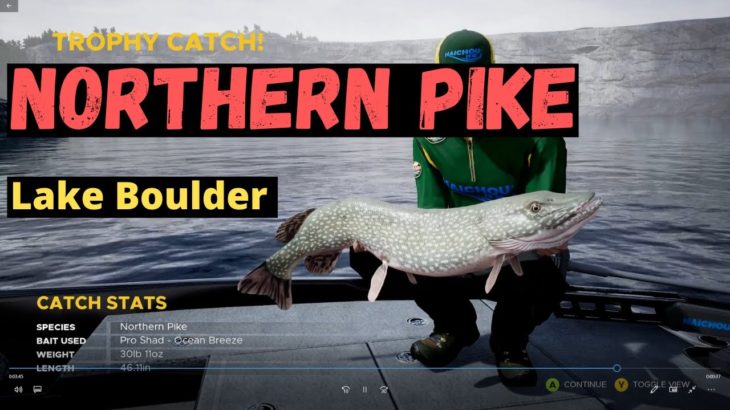 Trophy Northern Pike – Lake Boulder Fishing in the Northern Face – Fishing Sim World Pro Tour 2020