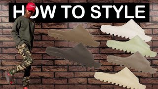 YEEZY SLIDES SOOT/HOW TO STYLE YEEZY SLIDES