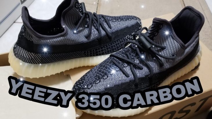 ADIDAS YEEZY 350 CARBON UNBOXING + on feet