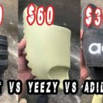 Adidas YEEZY SLIDE VS BOOST SLIDE VS ADILETTE COMFORT SLIDE
