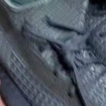 Adidas Yeezy Boost 350 V2 Dark Grey Gauze Темно-серые синие , полоса рефлективная