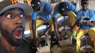 DENNIS RODMAN DESTROYS YEEZY BOXES & RIPS OPEN YEEZY 700 WAVE RUNNERS LOL | THIS IS HILARIOUS