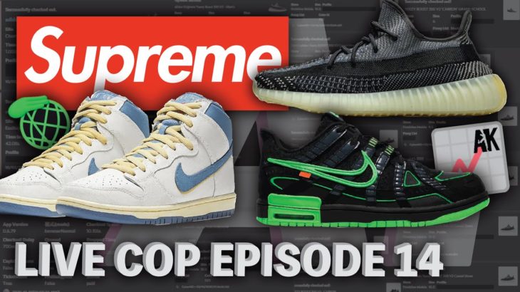 EP. 14 YEEZY 350 CARBON | NIKE SB LOST AT SEA | OFF-WHITE RUBBER DUNK LIVE COP