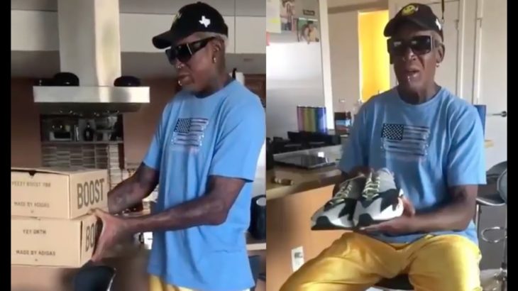 Kanye And Kim Mail Dennis Rodman The New Yeezy Sneakers