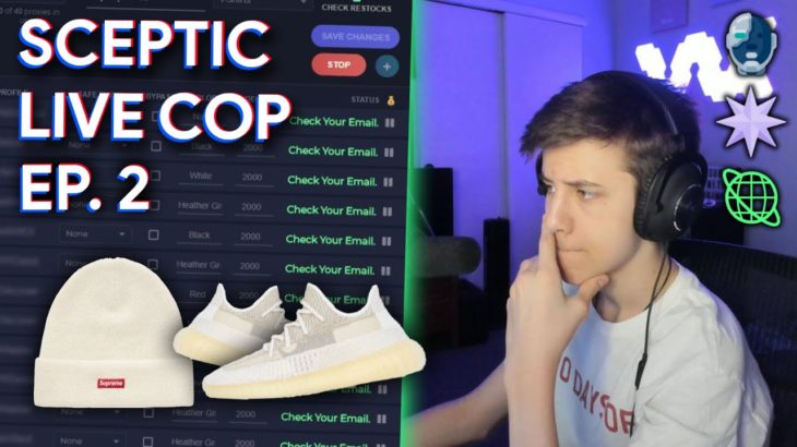LiveCops with Sceptic Ep. 2 – Yeezy 350 Naturals, Supreme Mohair Beanie