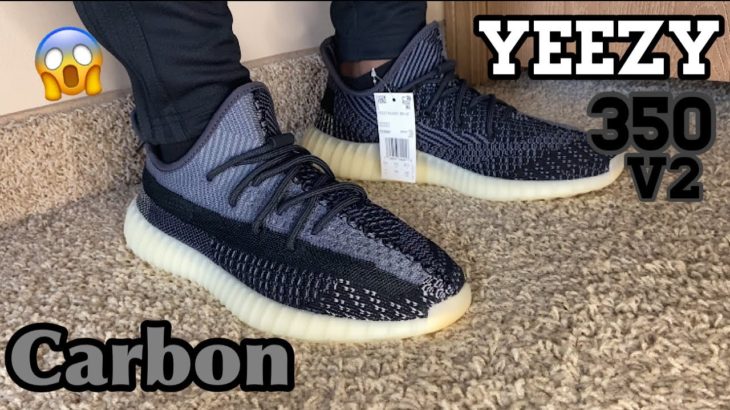 Yeezy 350 v2 Carbon | UNBOXING 📦+ REVIEW + ON FEET