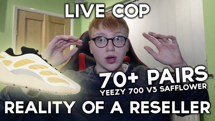 70+ PAIRS Yeezy 700 V3 Safflower LIVE COP! Reality of a Reseller EP14