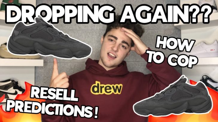 HOW TO COP YEEZY 500 UTILITY BLACK RESTOCK!!! UTILITY BLACK YEEZY 500 RESELL PREDICTIONS!!!