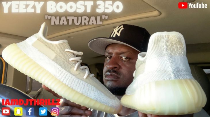 MUST WATCH YEEZY BOOST 350 NATURAL SHOE REVIEW!