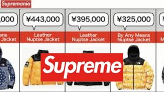 【まとめ】Supreme × The North Face コラボのジャケット をプレ値順に紹介していきます！【 高い順】