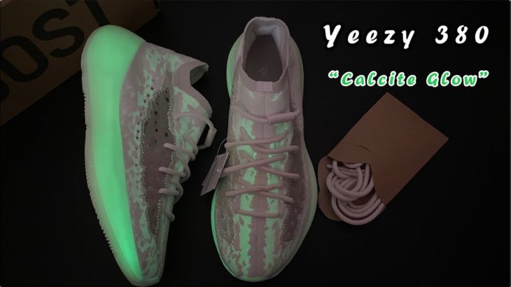 Yeezy 380 Calcite Glow with light testing Review