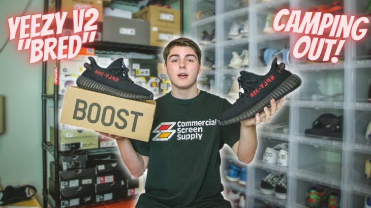 Camping Out for the Adidas Yeezy 350 V2 “Bred” 2020!!