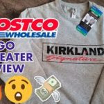 Costco Kirkland Signature Box Logo Sweater Unboxing Review BETTER THAN SUPREME YEEZY EXCLUSIVE