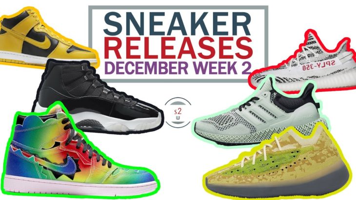 December 2020 Sneaker Releases Week 2 || J Balvin Jordan 1, Yeezy 380 Hylte Glow, Jordan 11 Jubilee