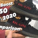 Adidas Yeezy 350 Bred Comparison 2017 and 2020