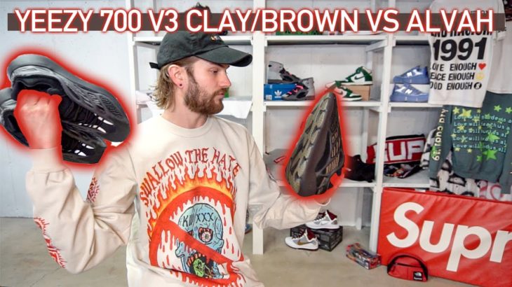 Alvah vs Clay Brown Yeezy 700 V3