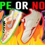 DOPE or NOPE Sneaker Releases: Yeezy 700 sun, Dunk Street Hawker, J5 Chinese new year, J4 starfish