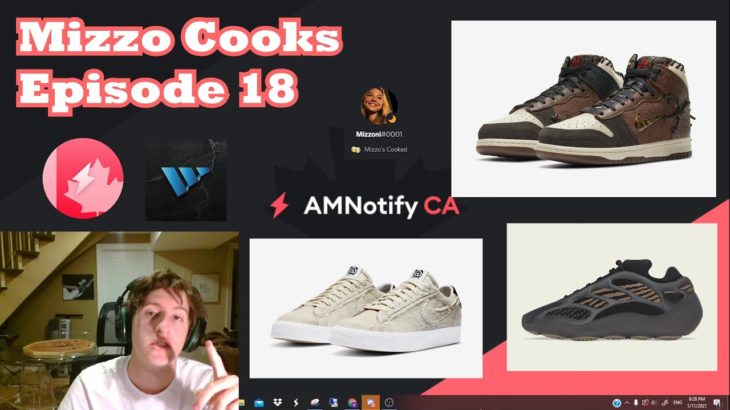 Mizzo Cooks Ep 18 – Bodega Nike Dunks, Bearbrick Blazers, Yeezy 700 V3 Clay, and more! Bot Live cop
