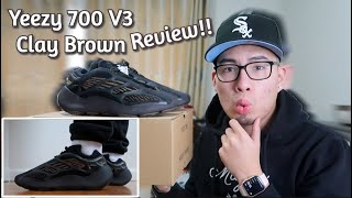 YEEZY WITH NO LACES!!! Yeezy 700 V3 Clay Brown On Feet Review & Unboxing + Resell Prediction