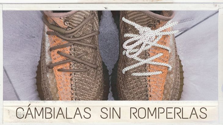 Yeezy 350 Sand Taupe le quito Infinity Laces sin romperlas!