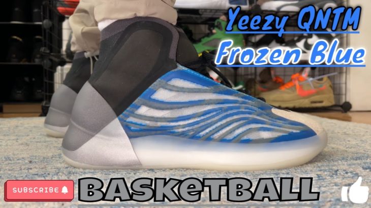 Yeezy QNTM Frozen Blue Basketball Detailed Review On Foot