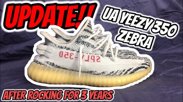 update! UA Yeezy 350 Zebra After 3 Years of Wearing.