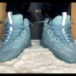 Adidas Yeezy Season 7 Desert Boot “House Blue” On Feet