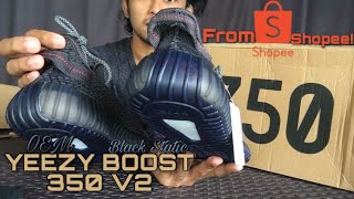 OEM Yeezy boost 350 V2 (Black Static) From Shopee! | Red Enthur