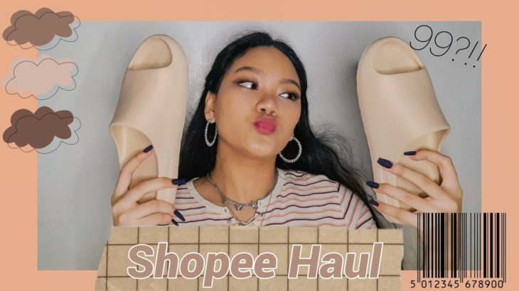 Shopee Haul✨(yeezy slides, fake nails)