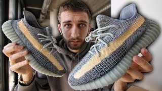 WARNING! YEEZY 350 V2 ASH BLUE ADIDAS REVIEW + ON FEET