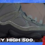 Yeezy High 500 Mist Slate Unboxing and On Feet Review