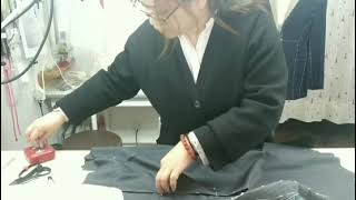 ジャケットの仮縫い。@徳島でオーダースーツ テーラーボストン屋