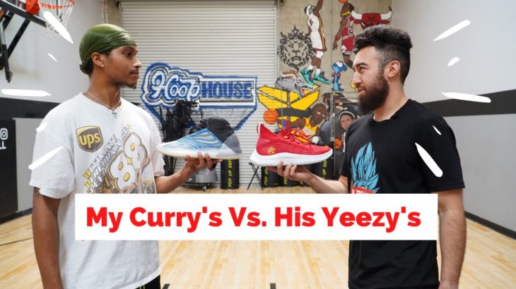 1v1 My New Curry’s Vs. His Yeezy’s! Curry 8 Review! | Ryan Razooky