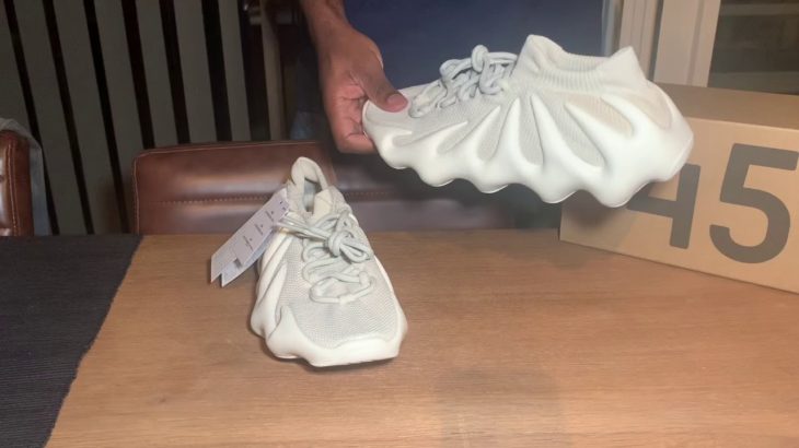 Adidas Yeezy 450 Cloud white unboxing first look English