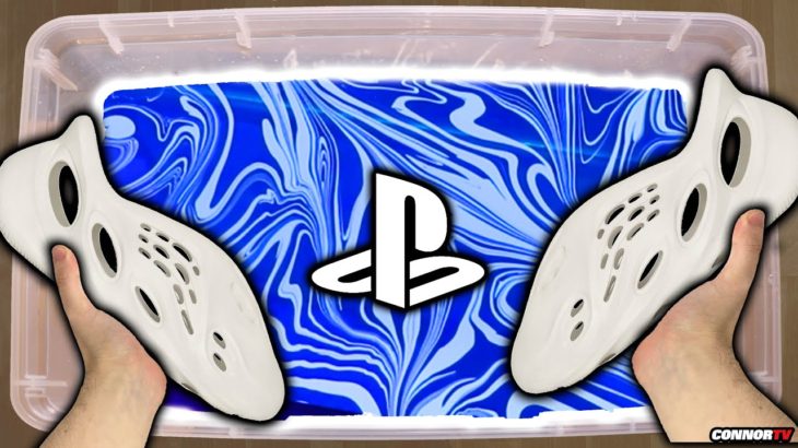 HYDRO Dipping PS5 PlayStation 5 YEEZYS – Custom Painted (Satisfying)