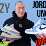Jordan 1 UNC + Yeezy 450 Cloud White LIVE COP!!! Plus first look at Yeezy Ash Stone & Ash Blue!