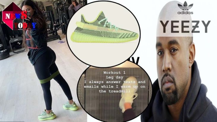 Kim Kardashian went to the gym with Kanye West’s Yeezy shoes … in the midst of the divorce.