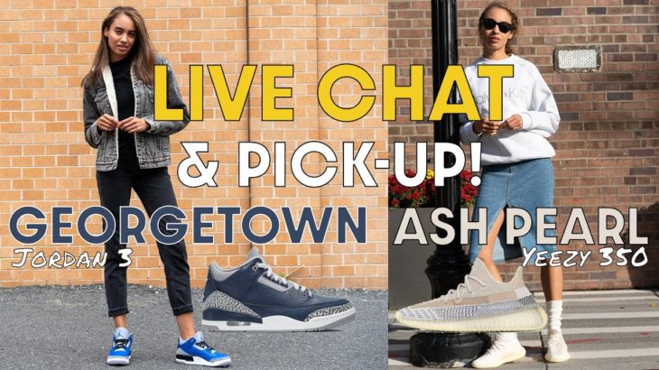 LIVE! PICK-UP VLOG and CHAT: YEEZY 350 ASH PEARL and JORDAN 3 MIDNIGHT NAVY
