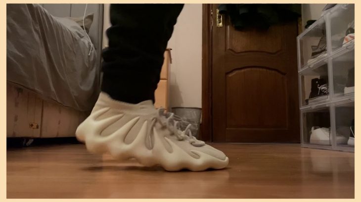 Yeezy 450 On Feet “Cloud White” ☁️☁️☁️ – With different lacing styles