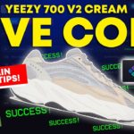 Yeezy 700 V2 Cream LIVE COP! BIG BRAIN SHOPIFY TIPS! Sole AIO, Dashe, Yeezy Supply Sneaker Bots