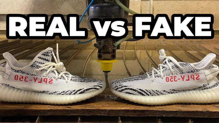 Yeezys Cut Open and Compared with 60,000 PSI Waterjet