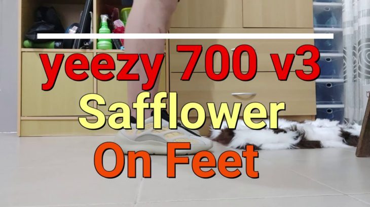 yeezy 700 V3 Safflower On Feet Best Yeezy 700v3