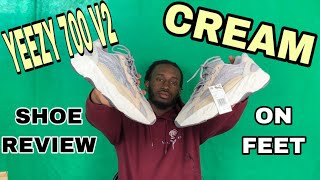 ADIDAS YEEZY BOOST 700 V2 CREAM REVIEW/ON FEET