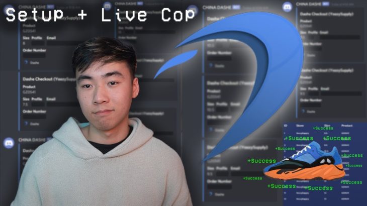 ✅Dashe Set Up + Live Cop (Yeezy 700 Bright Blue)