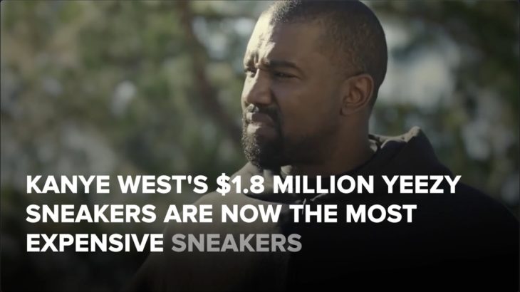 KANYE WEST’S $1.8 MILLION YEEZY SNEAKERS ARE NOW THE MOST EXPENSIVE SNEAKERS EVER SOLD