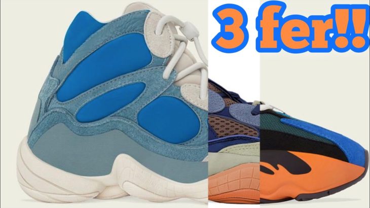 Kanye’s blue! Connections & differences on the YEEZY 500 ENFLAME HIGH FROSTED BLUE & 700 BRIGHT BLUE