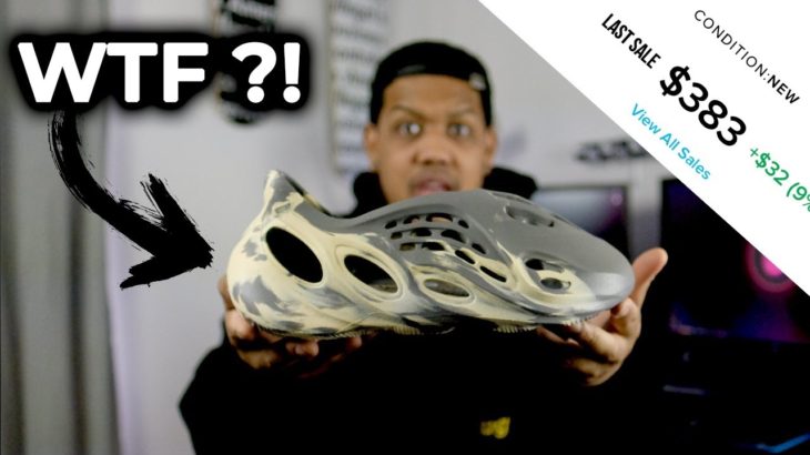 WHY ARE THESE YEEZY’S SO HYPED ?! // YEEZY FOAM RNNR MOON GREY UNBOXING…