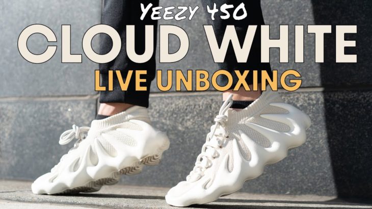 YEEZY 450 CLOUD WHITE LIVE UNBOXING, CHAT and Q&A + an ANNOUNCEMENT!