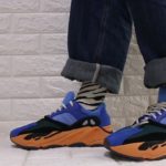 Yeezy Boost 700 “Bright Blue” On Feet